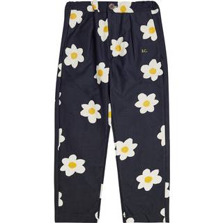 Bobo Choses Floral cotton pants - blue - Y 10