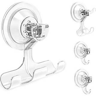 Suge Cup Hooks Budget og god genanvendelig vandt?t brusekrog 4stk Vacuum Sugning Hooks - Razor Holder - Kransekrog - Multi -brug til badev?relse