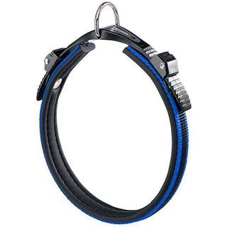 Ferplast ERGOCOMFORT Hundehalsbånd - Medium størrelse, mikrojustering, blød polstring, hurtig løsning, blå