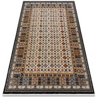 Tæppe KESHAN Ramme itämainen 6428/53551 beige / marineblå blå 80x145 cm