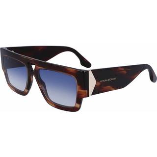 Victoria Beckham Kvinde VB651S 227 Solbriller Acetat Brun Blå Firkantet Normal Fotokromatisk