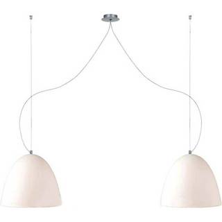 Sandfarvet hængelampe BELL 30 cm, med 2 lyskilde