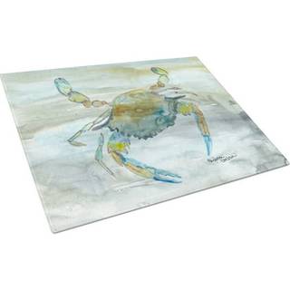 Caroline's Treasures SC2004LCB Blue Crab #2 Watercolor Glass Cutting Board Stor dekorativt tempereret glas K?kkensk?ring og serveringsplade Stor