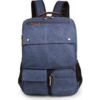 Blå Kompakt Rygsæk i Denim