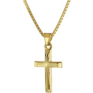 trendor 39520 Halskette mit Kreuz für Kinder Gold 333/8 Karat