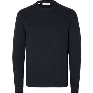 Selected Dane LS Structure Knit Crew Neck Sky Captain