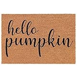 Doormat Natural Coco Coir Door Mat Hello Pumpkin (30 """" X 18 """")
