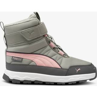Puma Evolve Puretex AC Inf Vinterstøvler, Smokey Gray/Future Pink/White, 29