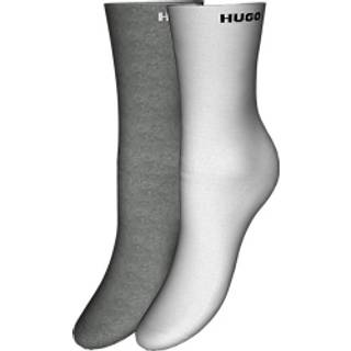 HUGO 2-pak strømper i hvid og grå