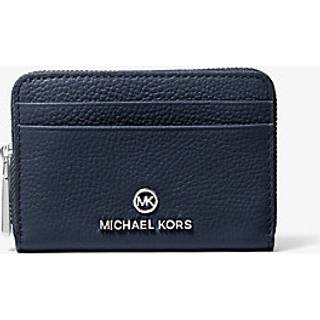 MK Jet Set Small Pebbled Leather Wallet - Blue - Michael Kors - ONE SIZE