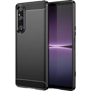 Sony Xperia 1 V Brushed Carbon Cover - Sort