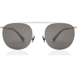 Mykita Erling Shiny Silver Mirror Black 48 Solbriller Mænd Silver - Silver - 48mm