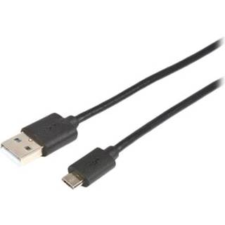 Prokord Usb-kabel 2m. Usb-a Micro Usb-b Sort