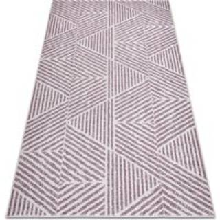 Tæppe Strenge SISAL COLOR 47176260 Linjer, trekanter, zigzag beige / puce 200x290 cm