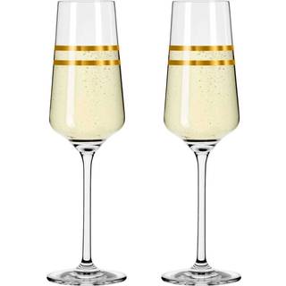 Ritzenhoff Celebration Deluxe Champagneglas Stripes 2-pak 23 Cl - Champagneglas Krystalglas Klar - 6141004
