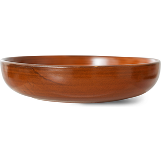 HKliving Home Chef dyb tallerken large Ø21,5 cm Burned orange