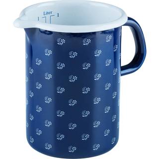 Riess Country Dirndl Küchenmaß 1,0 L - Emaille - Weiß,Blau