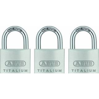 Abus 64Ti/40 Titalium Aluminiumslegering H?ngel?s n?gle med Nano Protect Steel Shackle Pack p? 3