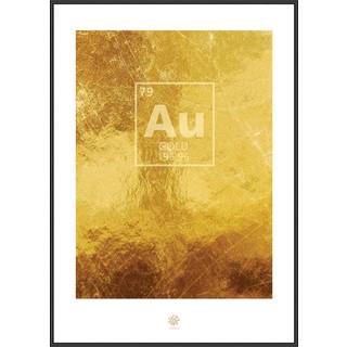 Plakat - Gold Plakat - Str:50 x 70 Cm - Incado