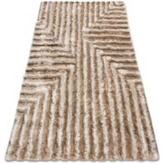 Tæppe moderne FLIM 010-B1 lurvet, Labyrint - Strukturelle beige 120x160 cm