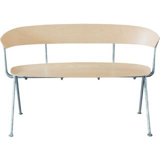 Magis Officina Duetto Bænk Galvaniseret/Natural