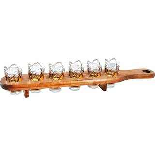Shotglas med serveringsbræt