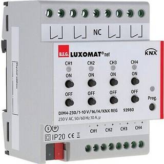 B.e.g. Dim4-230/1-10v/16/h/knx reg hvid