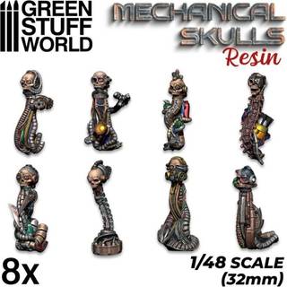 3d printed set - Mechanical Skulls