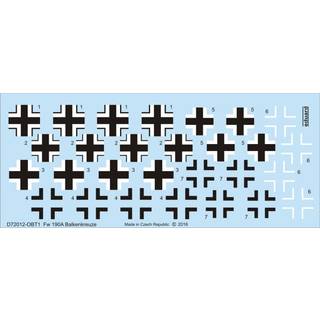 Fw 190A Balkenkreuze for Eduard