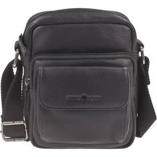 Umhängetasche Leder 18x20cm Basic 1542 | Greenburry.de
