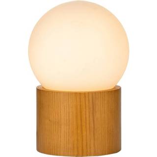 Pauleen Woody Shine bordlampe, træfod, glaskugle