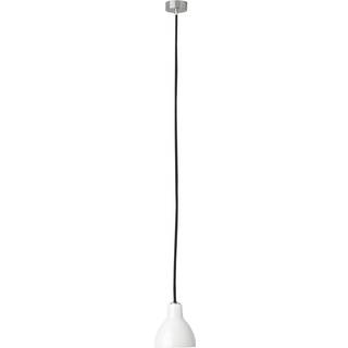 Luxy H5 Pendel Sort Ledning/Blank Hvid Skærm - Rotaliana