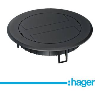 Hager Plast klaplåg ral 9005 for r02