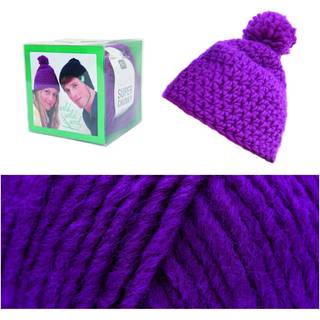 Wild Wild Wool Häkelset Mütze - Fuchsia