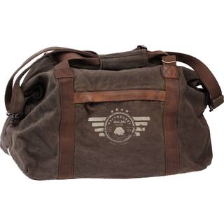 Greenburry Reisetasche Canvas Herren Damen 53x31cm "Aviator" khaki, Weekender sportlich, Sporttasche