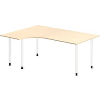 Skrivebord DNA, Birk 1800x1200 mm Venstre I-ben/Hvid