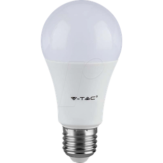 V-Tac 9W LED pære - 200 grader, A60, E27 - Dæmpbar : Ikke dæmpbar, Kulør : Kold