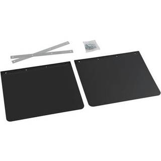 Stænklapper lastbil 2 stk. - Universal sort PVC - 53x37 cm - Hurtig levering