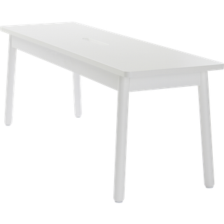 KINNA bænk 120 cm - Hvid