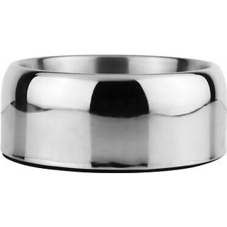 Rustfrit stål skål ZARIF double walled, med Gummi ring - Ø 21,5 x 9,5 cm - ca. 1800 ml