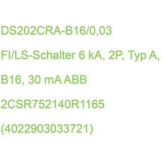 ABB Kombiafbryder ds202cr b16 a30