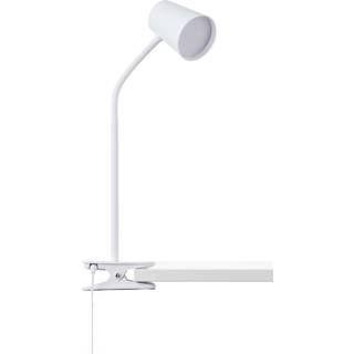 Adda LED-bordlampe med klemme hvid dæmpes i 3 trin