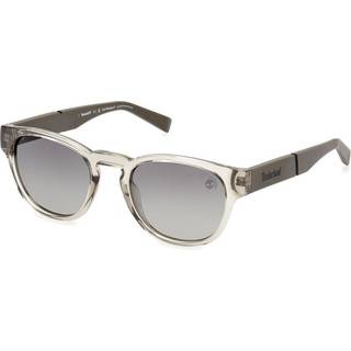 Timberland Mand TB9334 45D Solbriller Injiceret Brun Grå Rund Polariseret Skygge