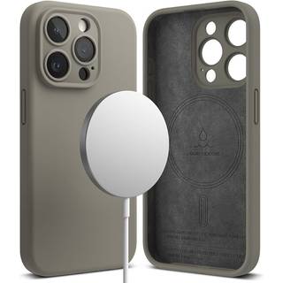 Ringke Silicone Magnetic Case iPhone 15 Pro Grå
