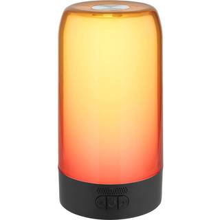 Sandrina LED-bordlampe, grå, Ø 10 cm Bluetooth, RGB