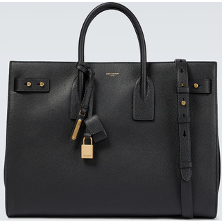 Saint Laurent Sac De Jour Thin Large leather tote bag - black - One Size