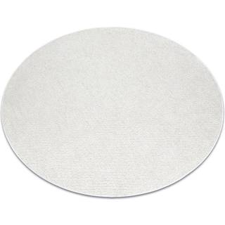 Tæppe CASABLANCA PLUS hjul creme Ensfarvet løkke cirkel 80 cm