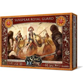 Cmon en sang med is og brand bordplade miniatyrer spil sunspear royal guard enhed boks | Strategispil for teenagere og voksne | Alder 14+ | 2+ sp