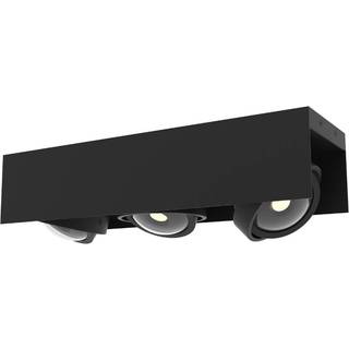 MEGATRON Cardano LED-loftspot, 3 lyskilde, sort