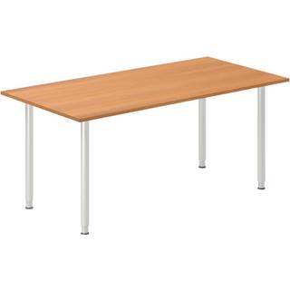 Skrivebord DNA, Bøg 1800x800 mm I-ben/Alugrå